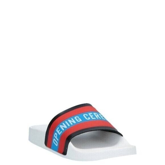 OPENING CEREMONY White Rubber Printed Ace Pool Slides / Sandals 8 NIB - Picture 3 of 10